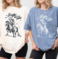 Ride Or Die Shirt, Matching Western Bach Party, Bachelorette Party Favors, Bachelorette Party Shirts Cowgirl Bachelorette Tee Bach Gang